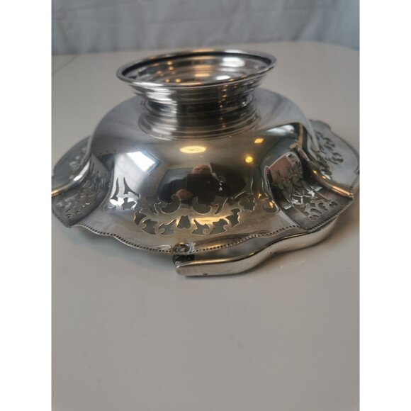 Display Dish Fruit Silver Plated Vintage - Picture 5 of 9